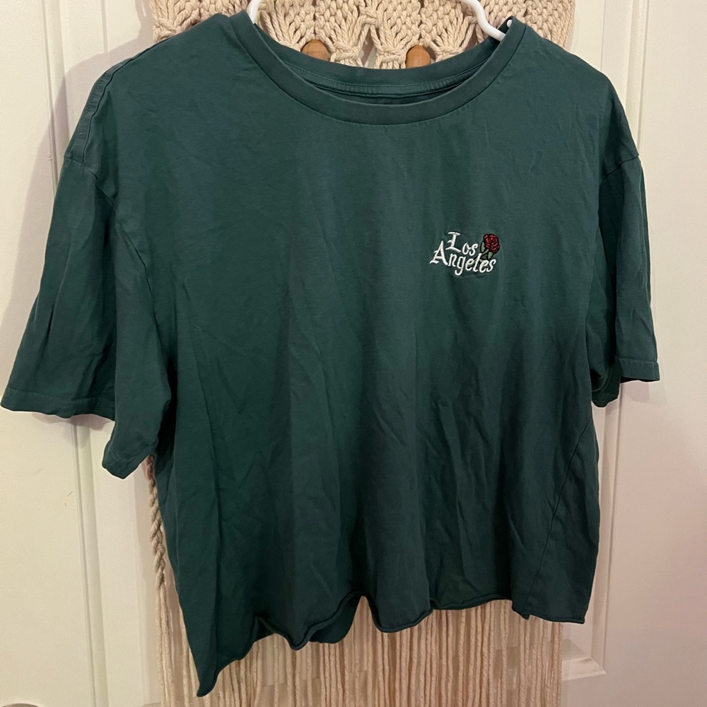 PACSUN, green crop top, Small